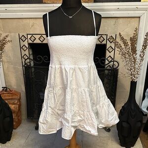 Steve Madden White Strapless Dress